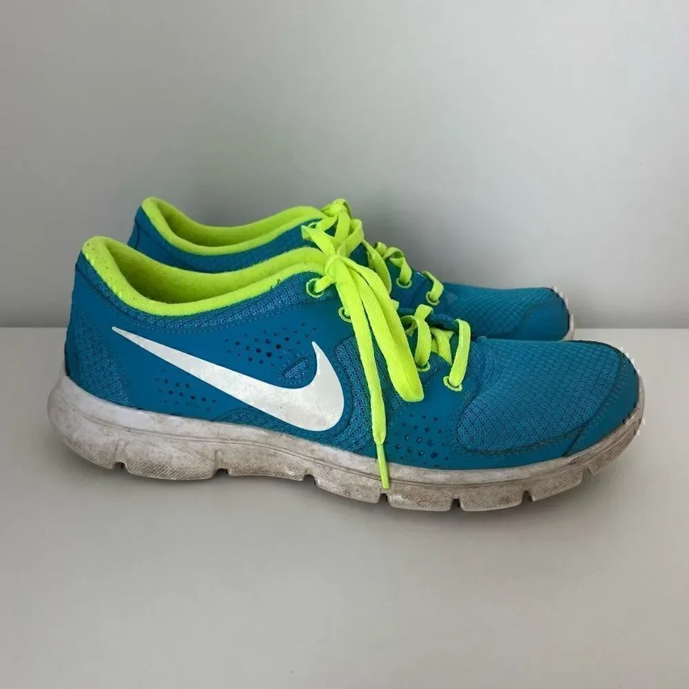 Nike Womens Flex Experience RN Running Shoes Size 7.5 Athletic Blue Sneakers - Picture 1 of 9